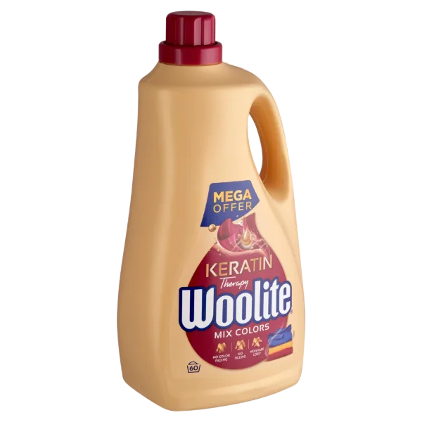 Woolite Keratin Therapy folyékony mosószer keratinnal színes ruhákhoz 60 mosás 3,6 l termékhez kapcsolódó kép