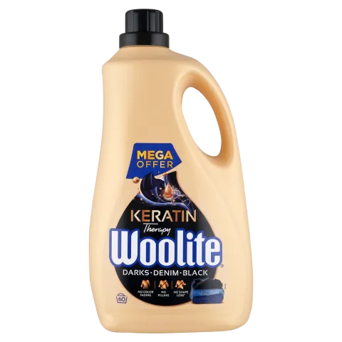 Woolite Keratin Therapy folyékony mosószer keratinnal sötét ruhákhoz 60 mosás 3,6 l termékhez kapcsolódó kép