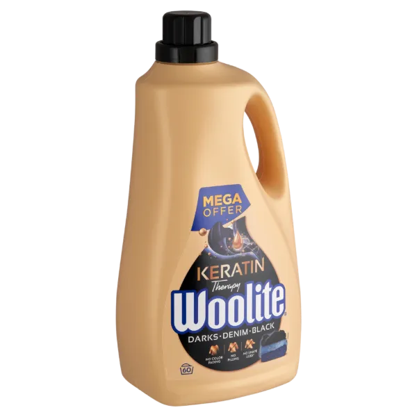 Woolite Keratin Therapy folyékony mosószer keratinnal sötét ruhákhoz 60 mosás 3,6 l termékhez kapcsolódó kép