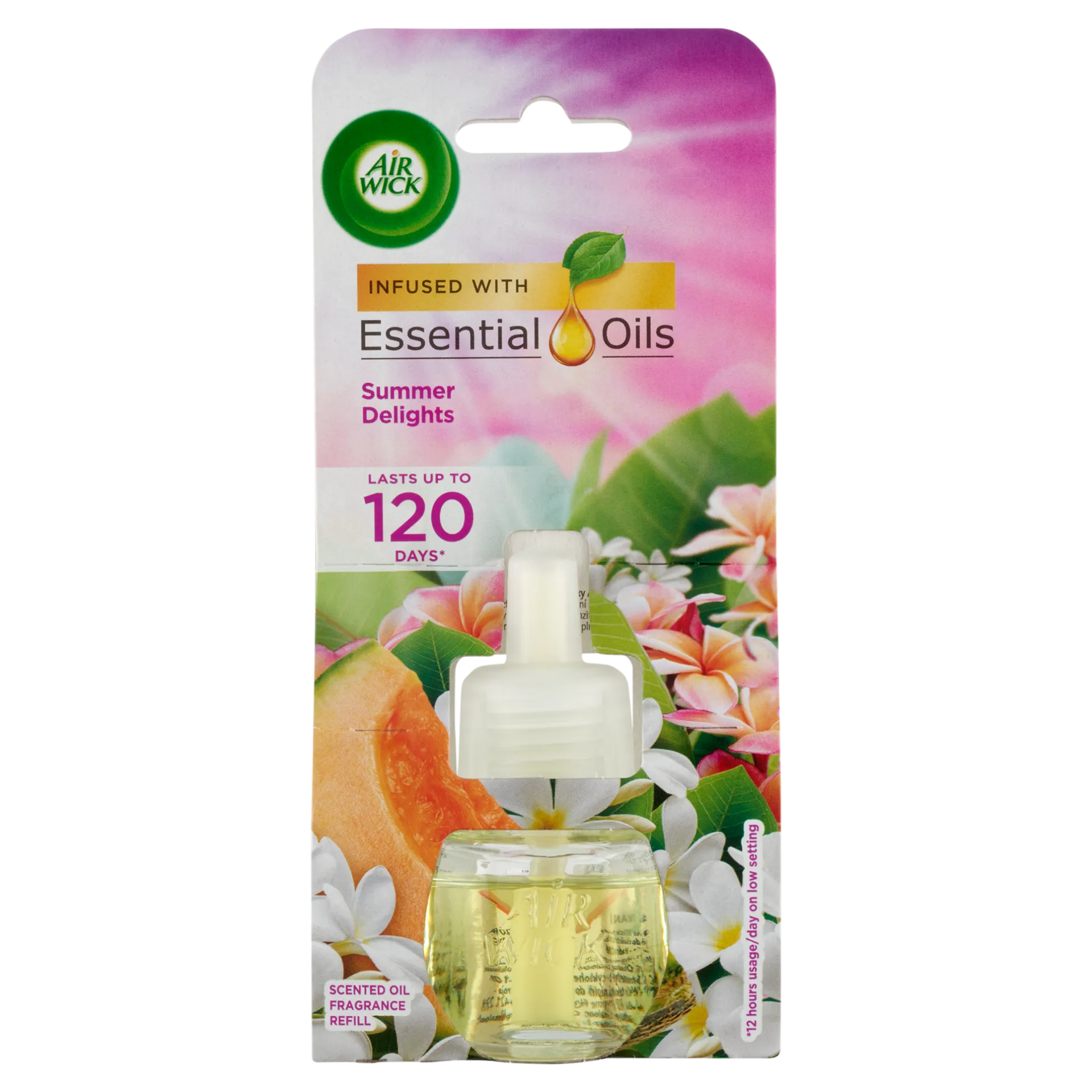 Air Wick Essential Oils Nyári Hangulat elektromos utántöltő légfrissítő készülékhez 19 ml