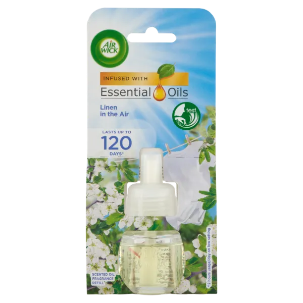 Air Wick Essential Oils Frissen Mosott Ruha elektromos utántöltő légfrissítő készülékhez 19 ml termékhez kapcsolódó kép