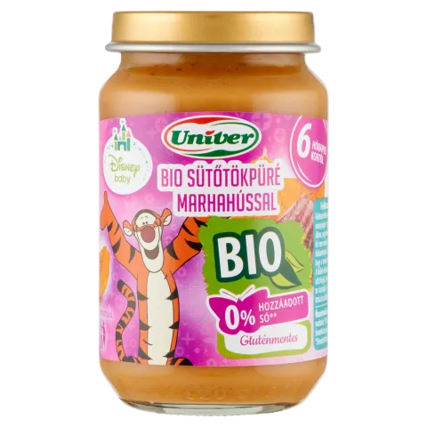 Univer bio sütőtökpüré marhahússal bébiétel, 6 hónapos kortól 163 g termékhez kapcsolódó kép
