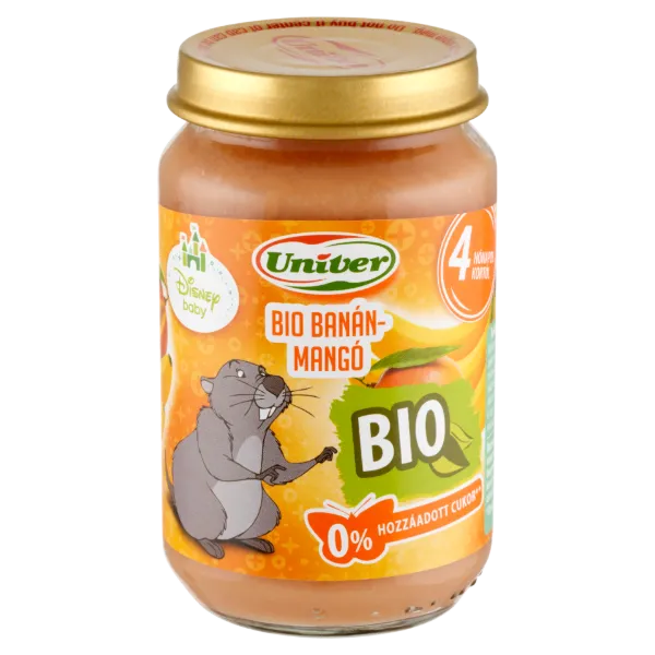 Univer bio banán-mangó bébidesszert 4 hónapos kortól 163 g termékhez kapcsolódó kép