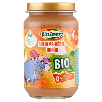 Univer bio alma-körte-banán bébidesszert 4 hónapos kortól 163 g termékhez kapcsolódó kép