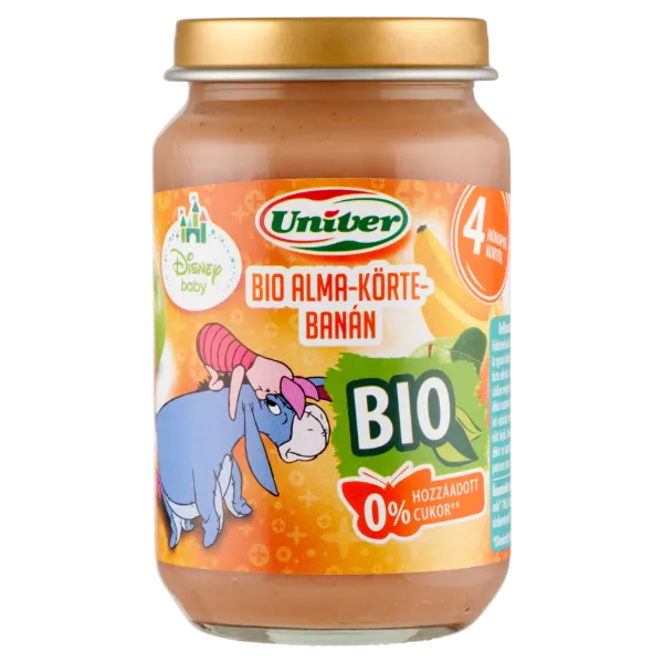 Univer bio alma-körte-banán bébidesszert 4 hónapos kortól 163 g termékhez kapcsolódó kép