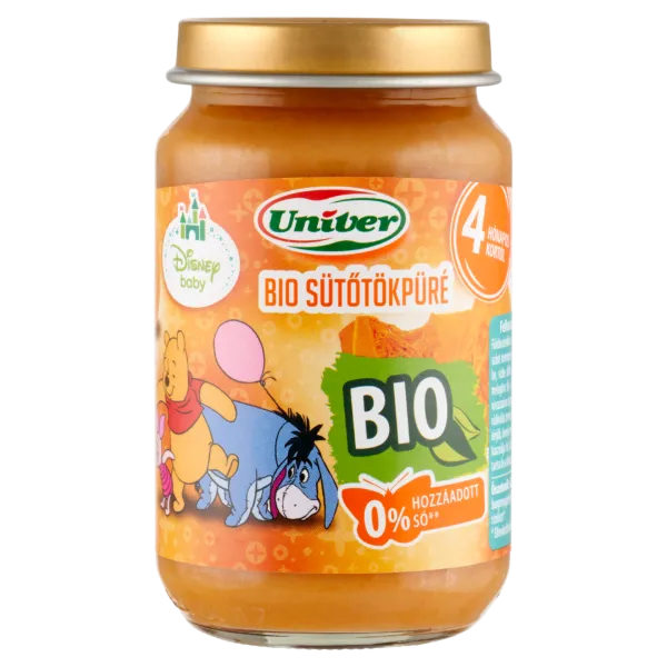 Univer bio sütőtökpüré zöldségpüré a bébinek 4 hónapos kortól 163 g termékhez kapcsolódó kép