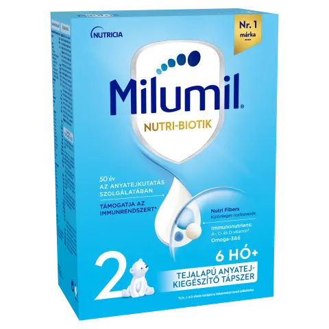 Milumil Nutri-Biotik 2 tejalapú anyatej-kiegészítő tápszer 6 hó+ 500 g termékhez kapcsolódó kép