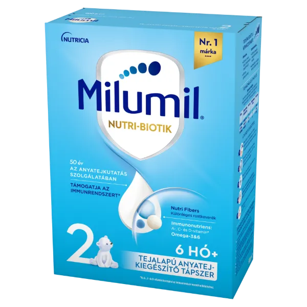 Milumil Nutri-Biotik 2 tejalapú anyatej-kiegészítő tápszer 6 hó+ 500 g termékhez kapcsolódó kép
