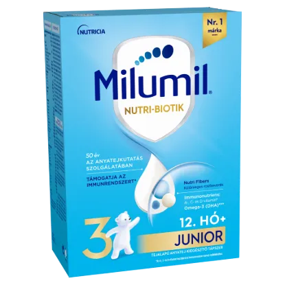 Milumil Nutri-Biotik 3 Junior tejalapú anyatej-kiegészítő tápszer 12. hó+ 500 g termékhez kapcsolódó kép