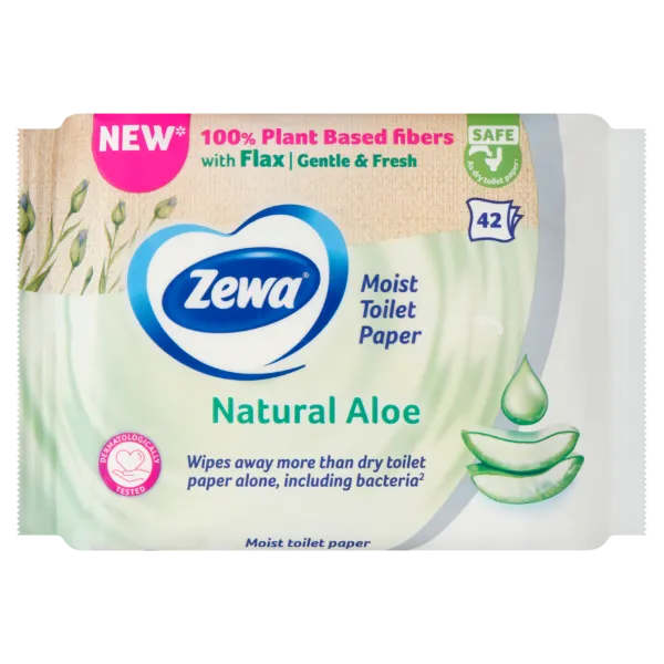 Zewa Natural Aloe nedves toalettpapír 42 db termékhez kapcsolódó kép