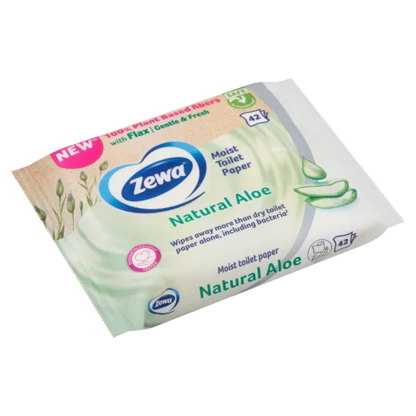 Zewa Natural Aloe nedves toalettpapír 42 db termékhez kapcsolódó kép