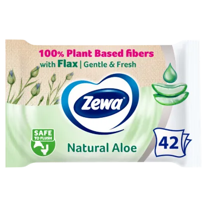 Zewa Natural Aloe nedves toalettpapír 42 db termékhez kapcsolódó kép