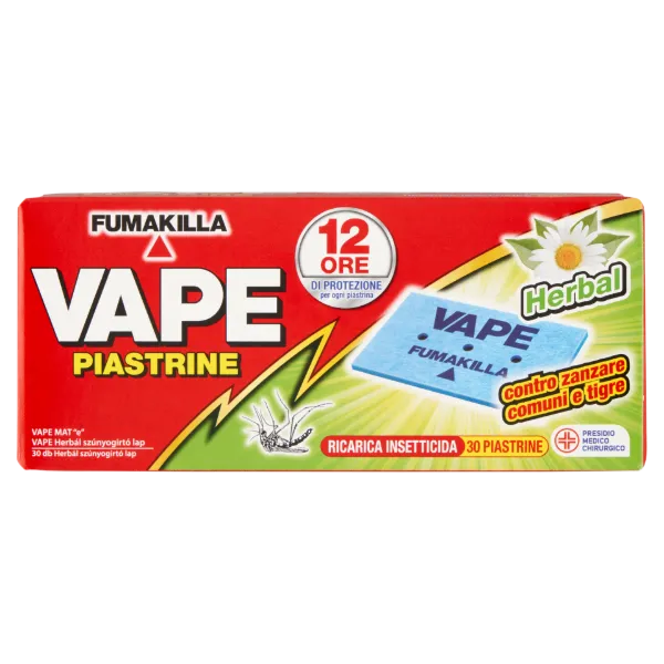 Vape Herbál szúnyogirtó lap utántöltő 30 db termékhez kapcsolódó kép