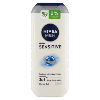 NIVEA MEN Sensitive 3 az 1-ben tusfürdő testre, arcra, hajra 250 ml termékhez kapcsolódó kép