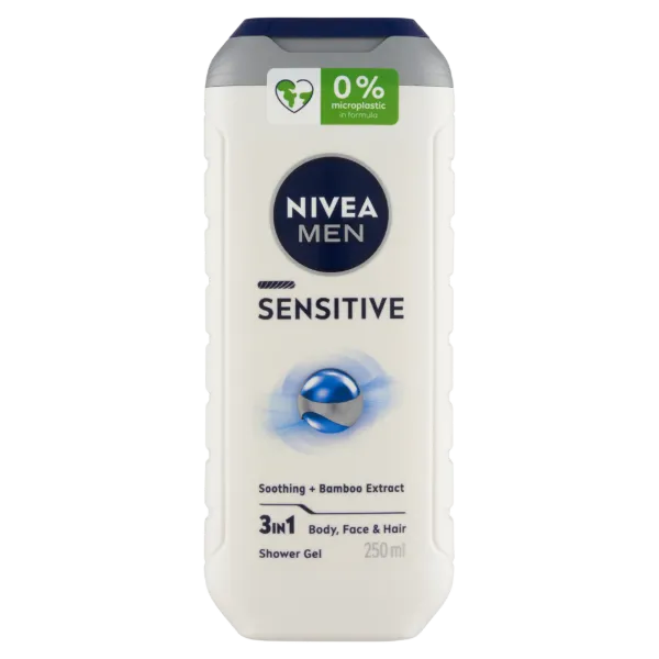 NIVEA MEN Sensitive 3 az 1-ben tusfürdő testre, arcra, hajra 250 ml termékhez kapcsolódó kép