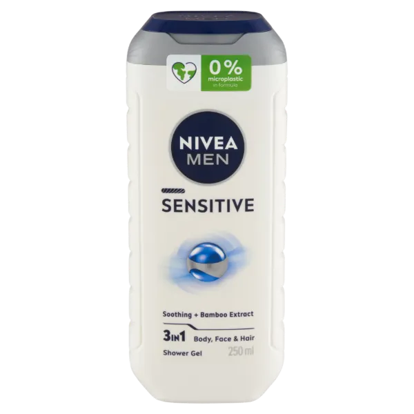 NIVEA MEN Sensitive 3 az 1-ben tusfürdő testre, arcra, hajra 250 ml termékhez kapcsolódó kép