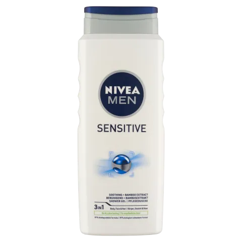 NIVEA MEN Sensitive tusfürdő tusoláshoz, arc- és hajmosáshoz 500 ml termékhez kapcsolódó kép
