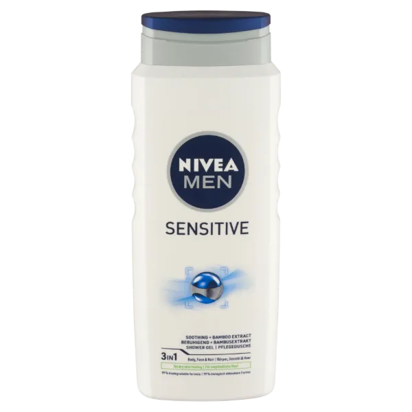 NIVEA MEN Sensitive tusfürdő tusoláshoz, arc- és hajmosáshoz 500 ml termékhez kapcsolódó kép