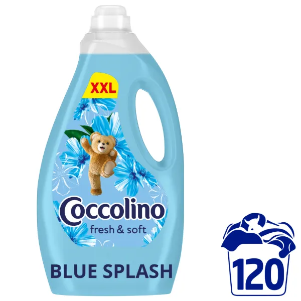 Coccolino Fresh & Soft Blue Splash öblítőkoncentrátum 120 mosás 3000 ml termékhez kapcsolódó kép