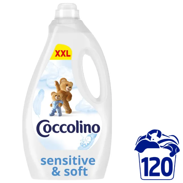 Coccolino Sensitive & Soft öblítőkoncentrátum 120 mosás 3000 ml termékhez kapcsolódó kép