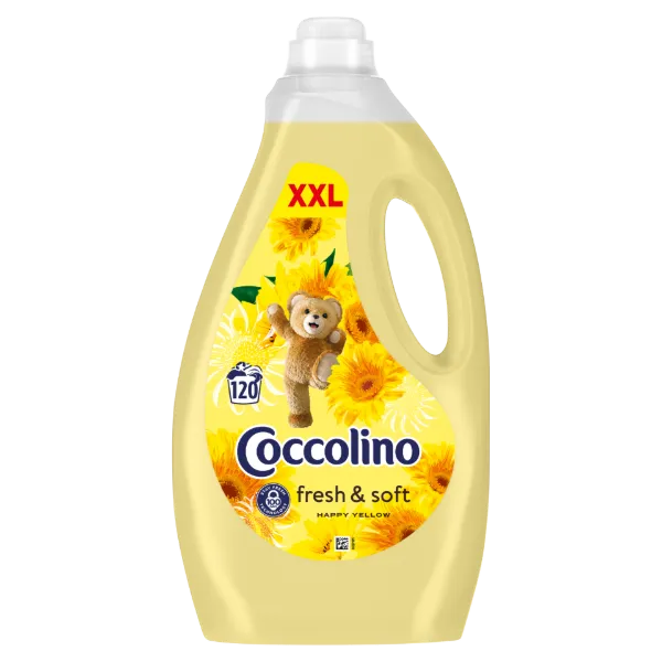 Coccolino Fresh & Soft Happy Yellow öblítőkoncentrátum 120 mosás 3000 ml termékhez kapcsolódó kép