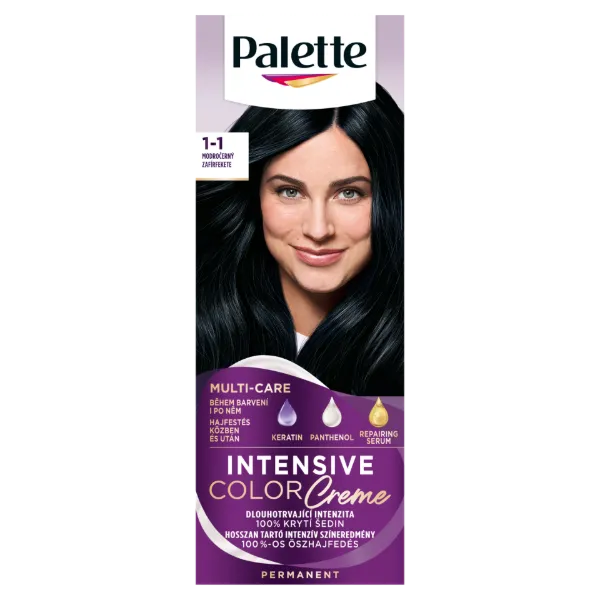 Palette Intensive Color Creme tartós hajfesték 1-1 zafír fekete  termékhez kapcsolódó kép