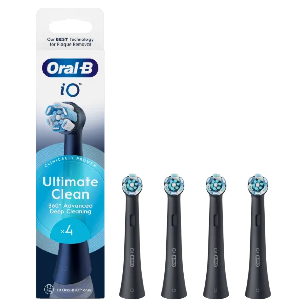 Oral-B iO Series Ultimate Clean, Fekete, Eredeti Fogkefefej, CrissCross Sörték, 4 termékhez kapcsolódó kép