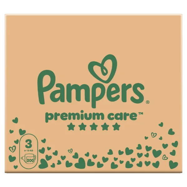 Pampers Premium Care Pelenka - havi pelenkacsomag, Méret: 3, 200 db, 6kg-10kg termékhez kapcsolódó kép