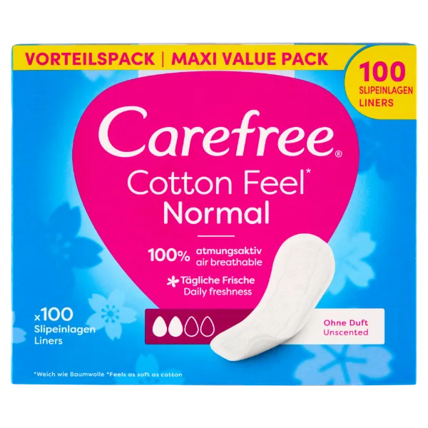 Carefree Cotton Feel Normal illatanyagmentes tisztasági betét 100 db termékhez kapcsolódó kép