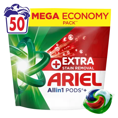 Ariel Allin1 PODS +Extra Folteltávolító Hatású Mosókapszula, 50 Mosáshoz termékhez kapcsolódó kép