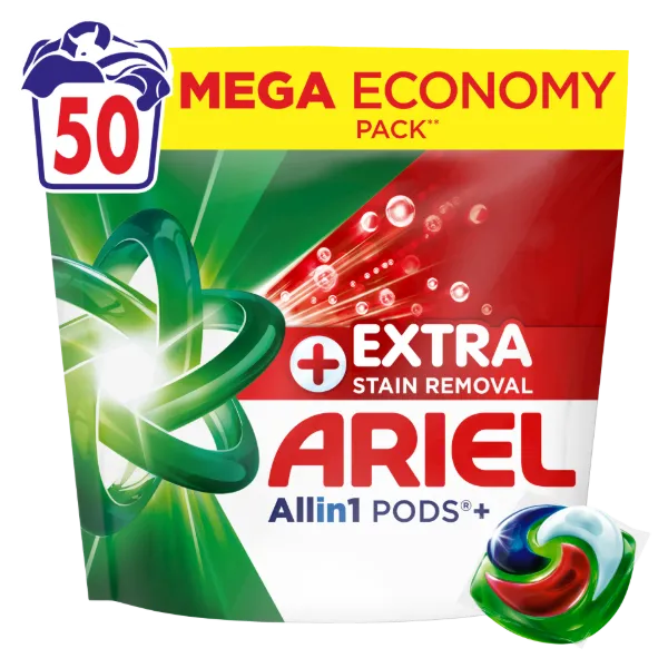 Ariel Allin1 PODS +Extra Folteltávolító Hatású Mosókapszula, 50 Mosáshoz termékhez kapcsolódó kép