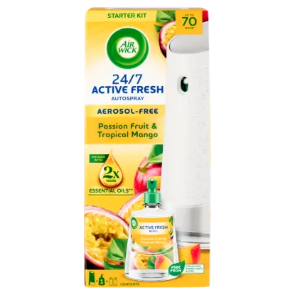 Air Wick Active Fresh Trópusi Mangó és Maracuja készülék és utántöltő 228 ml termékhez kapcsolódó kép