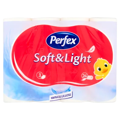 Perfex Soft & Light toalettpapír 3 rétegű 24 tekercs termékhez kapcsolódó kép