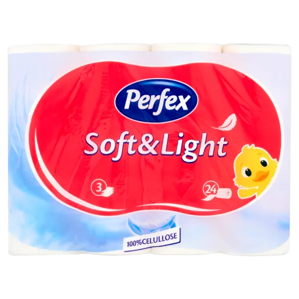 Perfex Soft & Light toalettpapír 3 rétegű 24 tekercs termékhez kapcsolódó kép