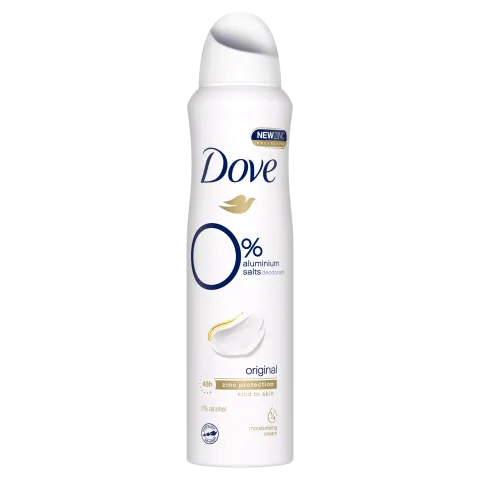 Dove Original dezodor 0% alumíniumsóval 150 ml termékhez kapcsolódó kép