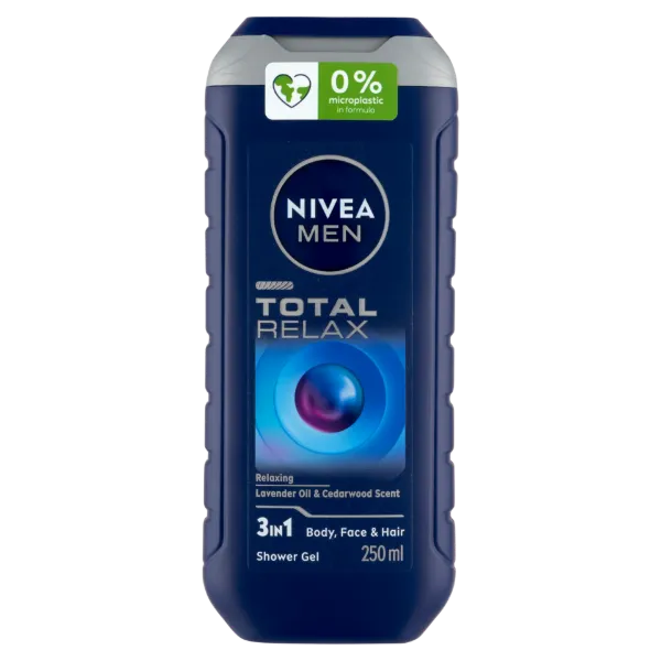 NIVEA MEN Total Relax 3 az 1-ben tusfürdő testre, arcra, hajra 250 ml termékhez kapcsolódó kép