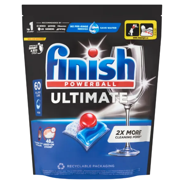 Finish Powerball Ultimate All in 1 Fresh mosogatógép kapszula 60 db 774 g termékhez kapcsolódó kép