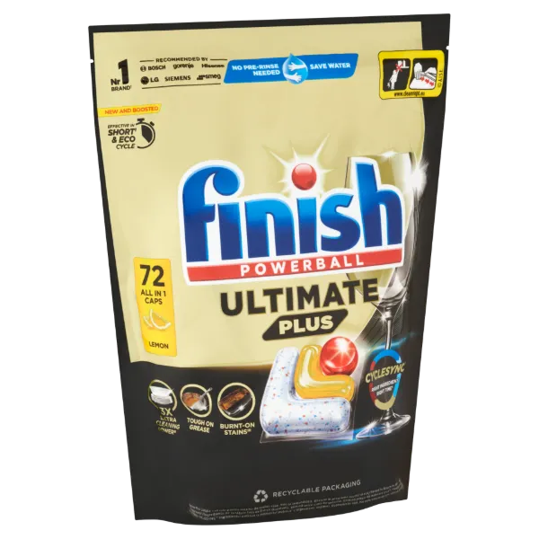 Finish Powerball Ultimate Plus All in 1 Citrom mosogatógép kapszula 72 db 878,4 g termékhez kapcsolódó kép