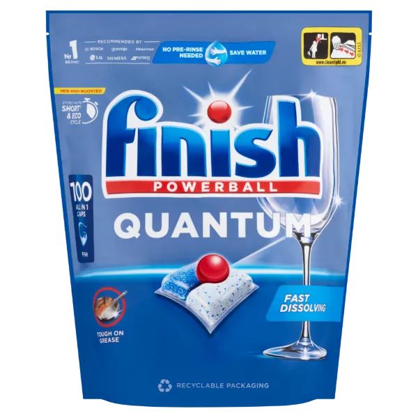 Finish Powerball Quantum Fresh mosogatógép kapszula 100 db 1040 g termékhez kapcsolódó kép