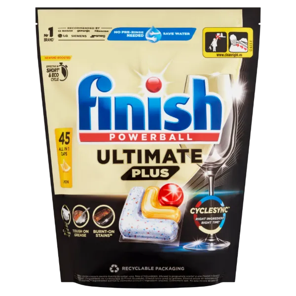 Finish Powerball Ultimate Plus Citrom mosogatógép kapszula 45 db 549 g termékhez kapcsolódó kép
