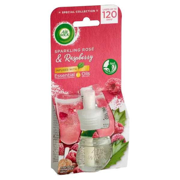 Air Wick Rozé Pezsgő és Málna elektromos utántöltő légfrissítő készülékhez 19 ml termékhez kapcsolódó kép