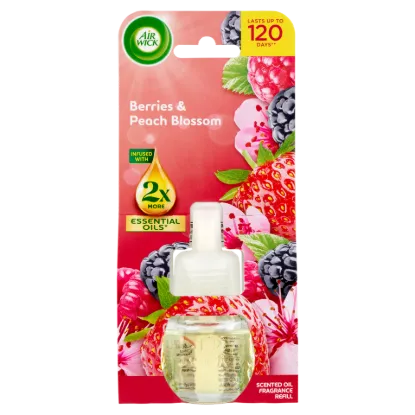 Air Wick Erdei Gyümölcs és Őszibarackvirág elektromos utántöltő légfrissítő készülékhez 19 ml termékhez kapcsolódó kép