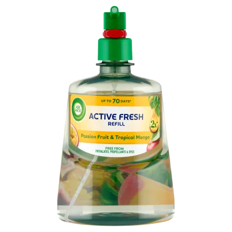 Air Wick Active Fresh Trópusi Mangó és Maracuja légfrissítő utántöltő 228 ml termékhez kapcsolódó kép