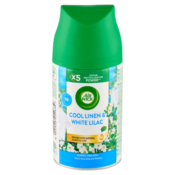 Air Wick Freshmatic Friss Ruha & Fehér Liliom automata légfrissítő spray utántöltő 250 ml termékhez kapcsolódó kép