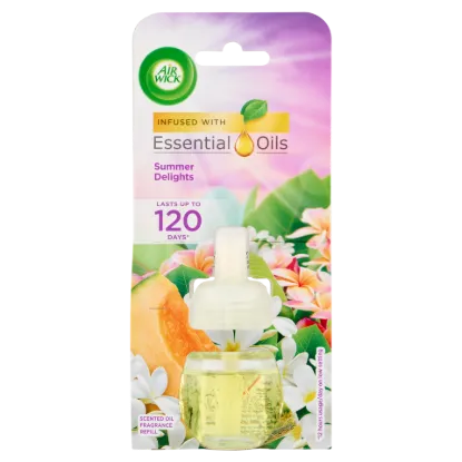 Air Wick Essential Oils Nyári Hangulat elektromos utántöltő légfrissítő készülékhez 19 ml termékhez kapcsolódó kép