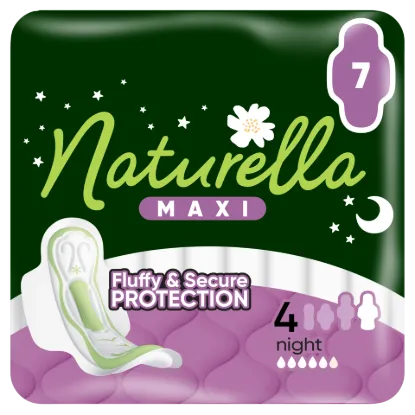 Naturella Maxi Night, 4-es méretű Szárnyas Betét, 7 termékhez kapcsolódó kép