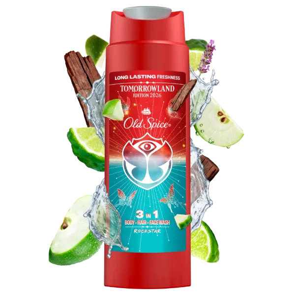 Old Spice Rock Star férfi tusfürdő és sampon, 400 ml termékhez kapcsolódó kép