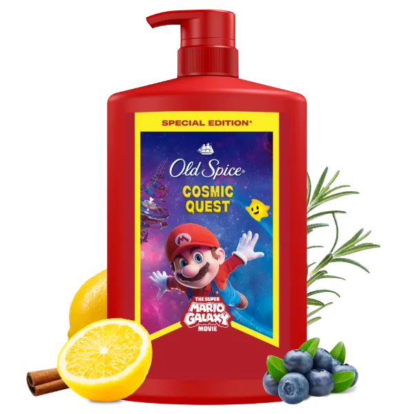 Old Spice Super Mario Special Edition 3 az 1-ben Sampon és Tusfürdő, 1000 ml termékhez kapcsolódó kép