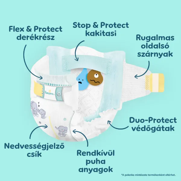 Pampers Premium Care Pelenka, Méret: 6, 38 db, 13kg-18kg termékhez kapcsolódó kép
