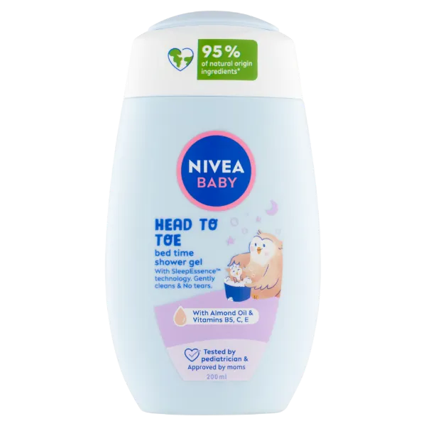 NIVEA Baby Bed Time Head To Toe tusfürdő 200 ml  termékhez kapcsolódó kép